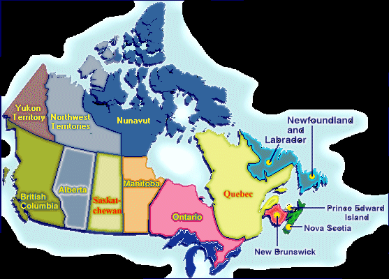 detailed map of canada and provinces. detailed map canada
